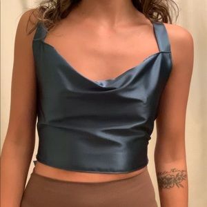 handmade cowl neck top